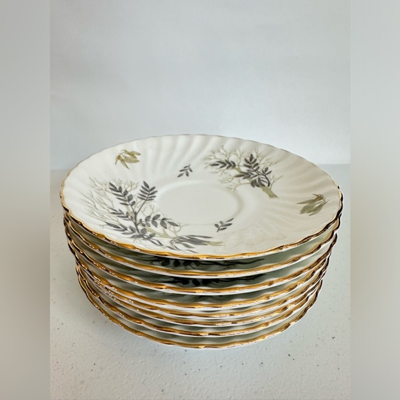 Adderley Tea Cup Saucer Plate Set of 8 (Discontinued) Fine Bone China - Picture 5 of 12